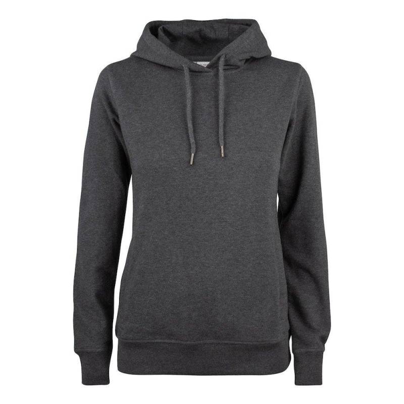 Premium Kapuzenpullover Damen Taubengrau S von Clique