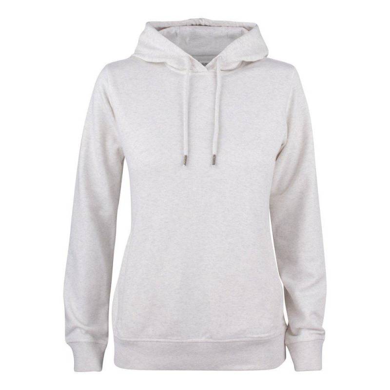 Premium Kapuzenpullover Damen Weiss Bunt L von Clique