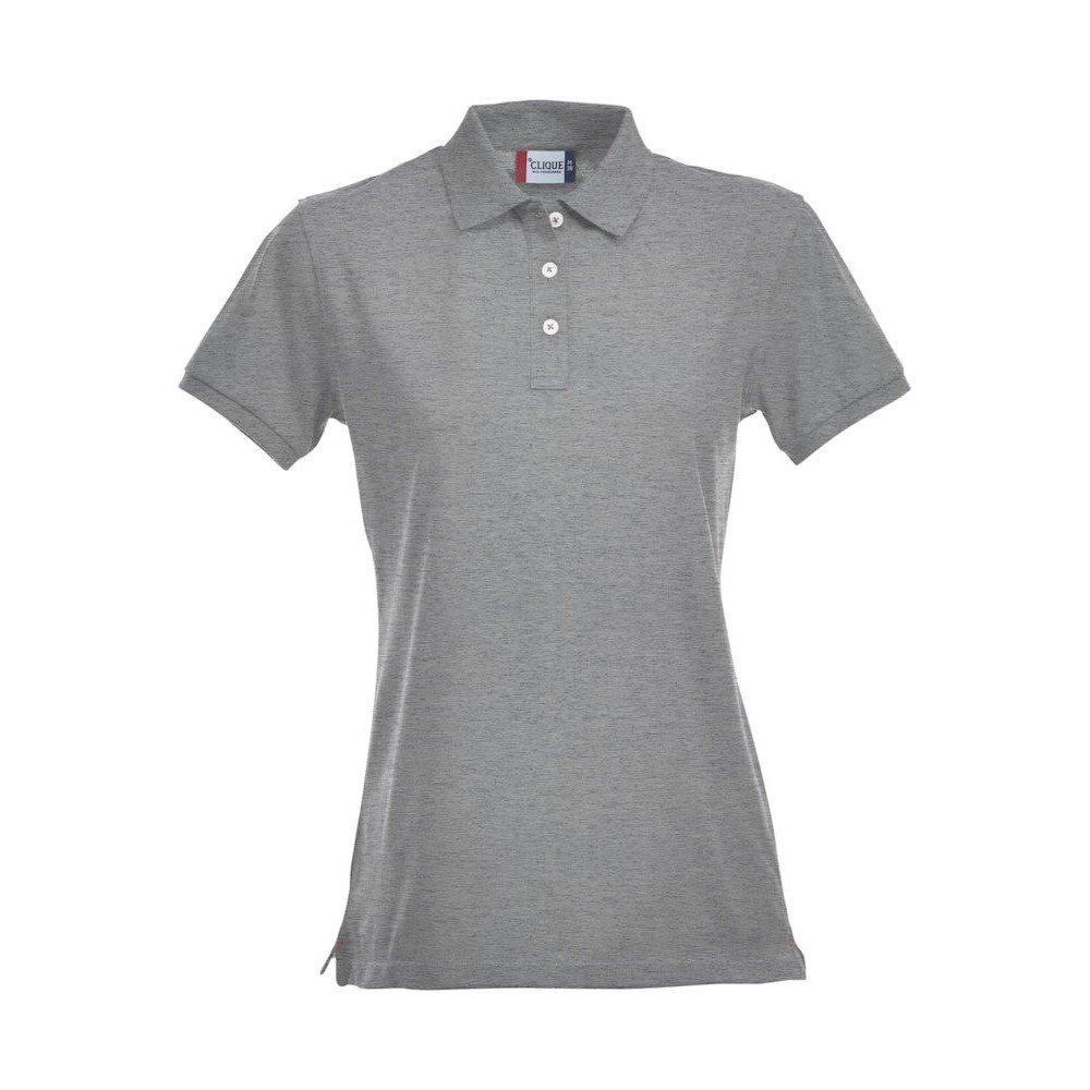 Premium Poloshirt Damen Grau XXL von Clique