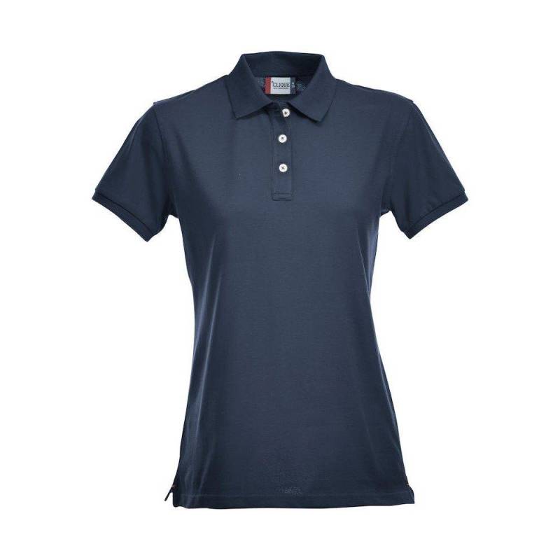 Premium Poloshirt Damen Marine L von Clique