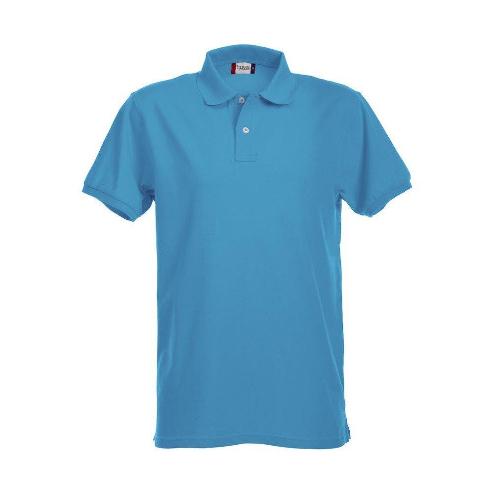 Premium Poloshirt Damen Türkisblau S von Clique