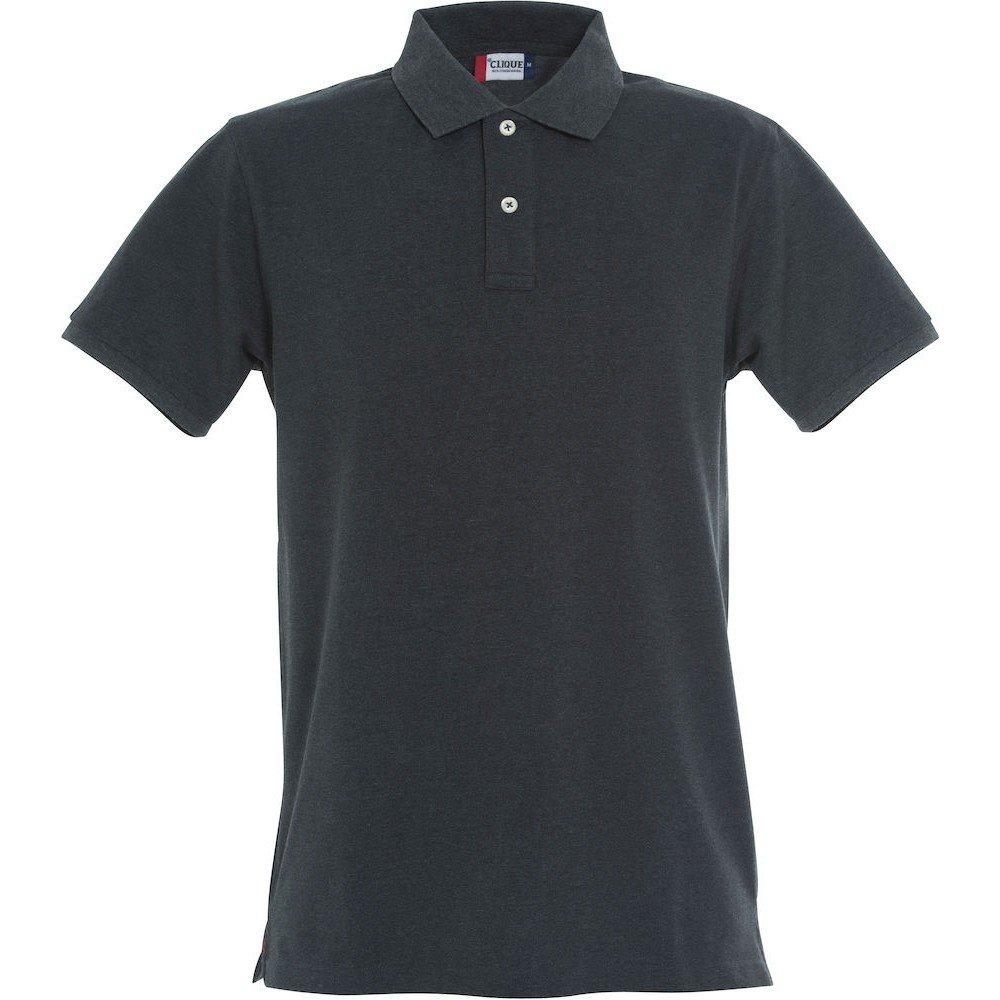 Premium Poloshirt Herren Anthrazit M von Clique