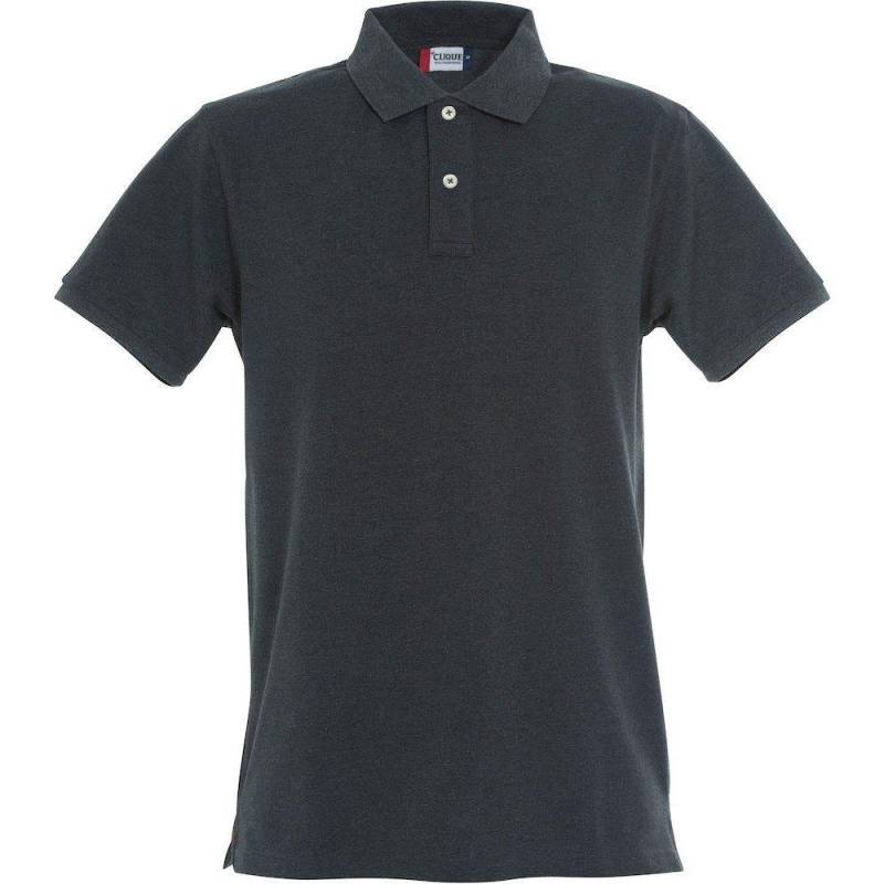 Premium Poloshirt Herren Anthrazit S von Clique