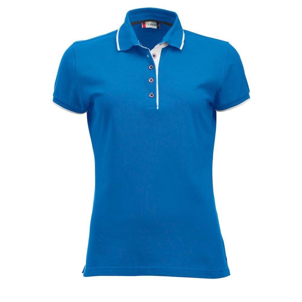 Seattle Poloshirt Damen Blau M von Clique