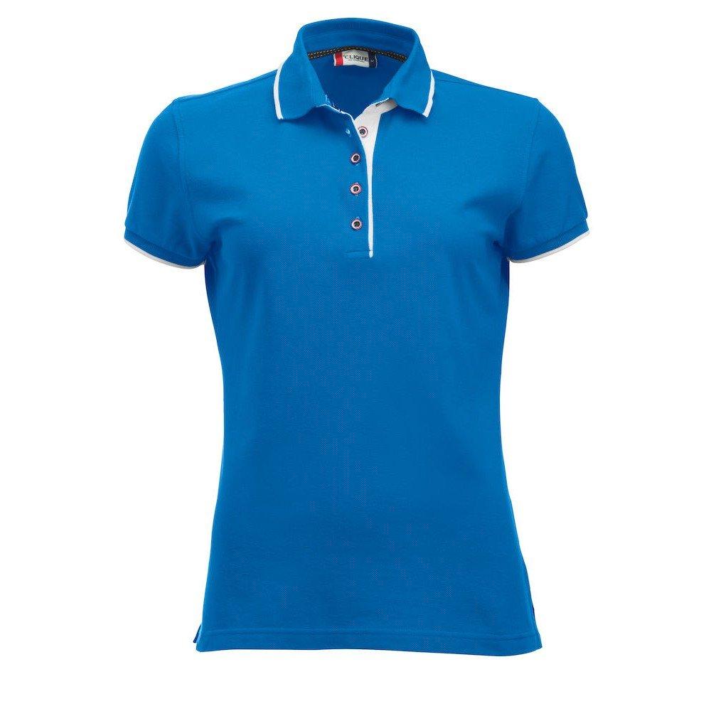 Seattle Poloshirt Damen Blau S von Clique