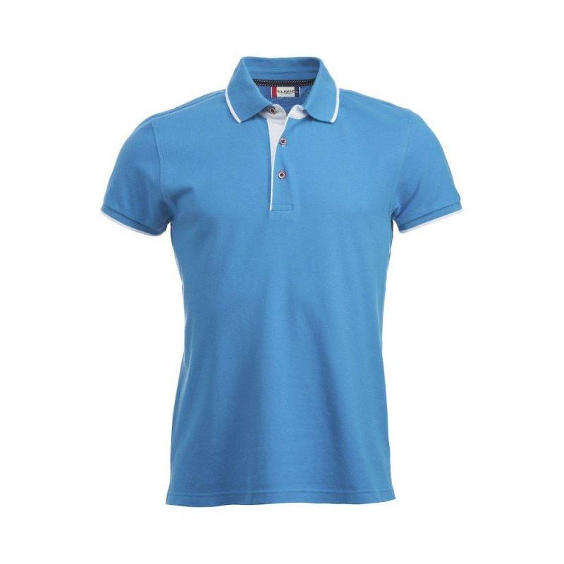 Seattle Poloshirt Herren Blau S von Clique