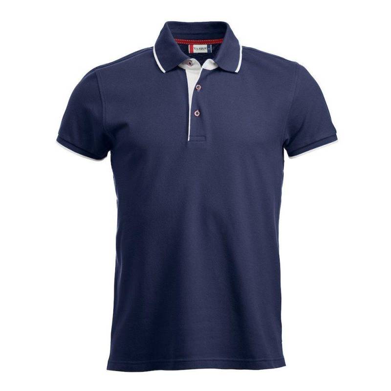 Seattle Poloshirt Herren Marine M von Clique