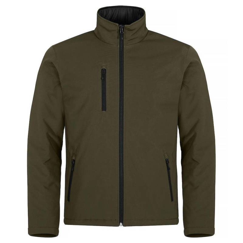 Softshelljacke Wattiert Herren Dunkelgrün XS von Clique