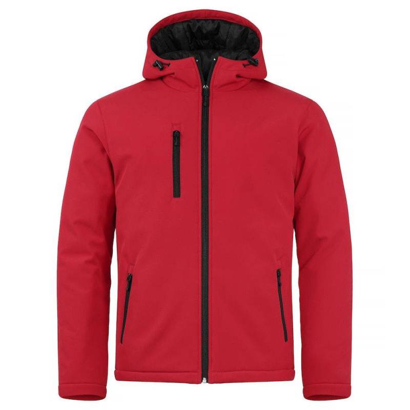 Softshelljacke Wattiert Herren Rot Bunt XXL von Clique