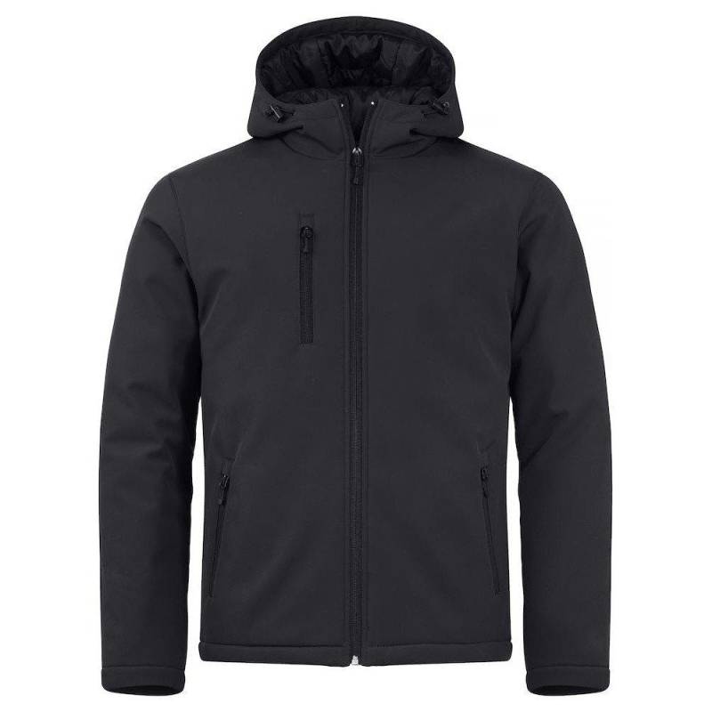 Softshelljacke Wattiert Herren Schwarz 3XL von Clique