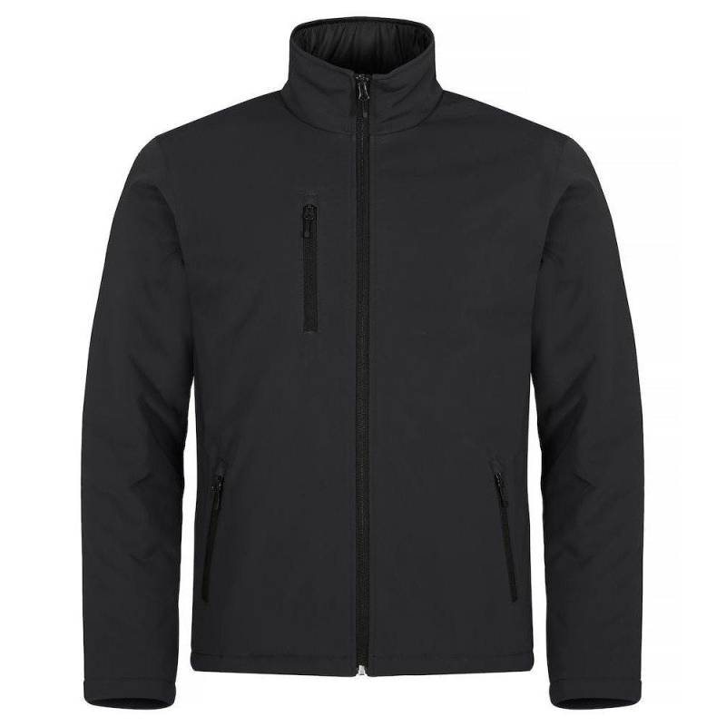 Softshelljacke Wattiert Herren Schwarz 3XL von Clique