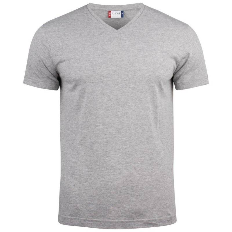 Tshirt Vausschnitt Damen Grau L von Clique