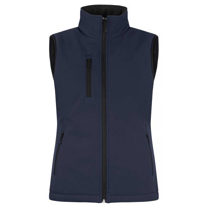 Weste Softshellpanele Damen Marine M von Clique