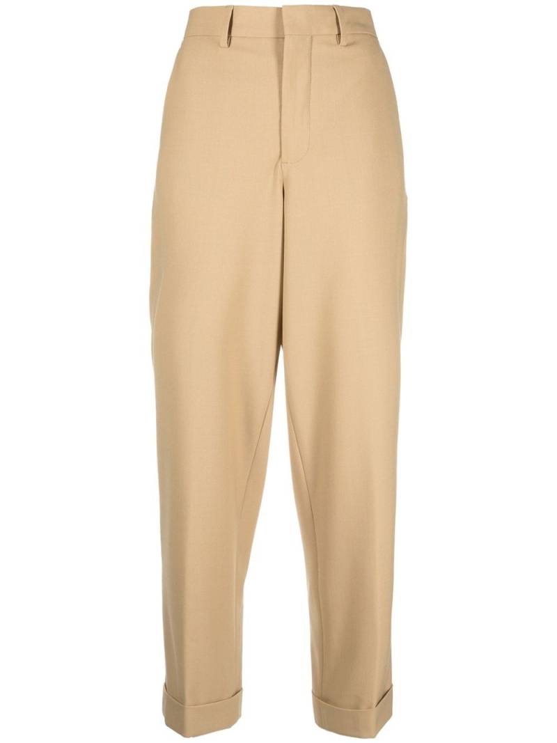 Closed Auckley pressed-crease tailored trousers - Brown von Closed