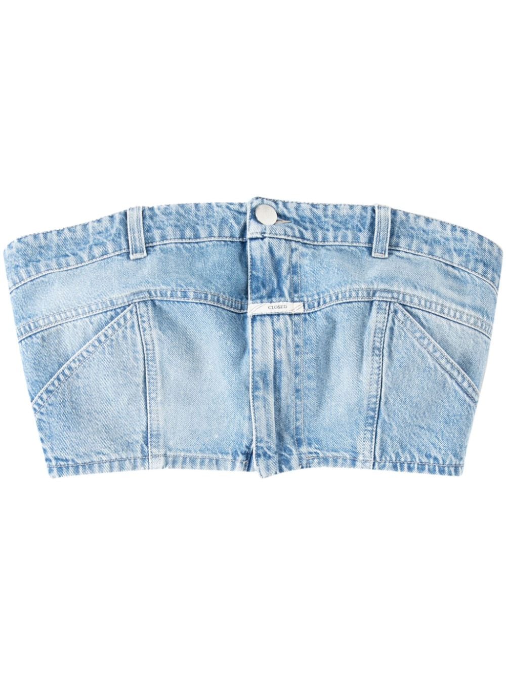 Closed denim bustier top - Blue von Closed