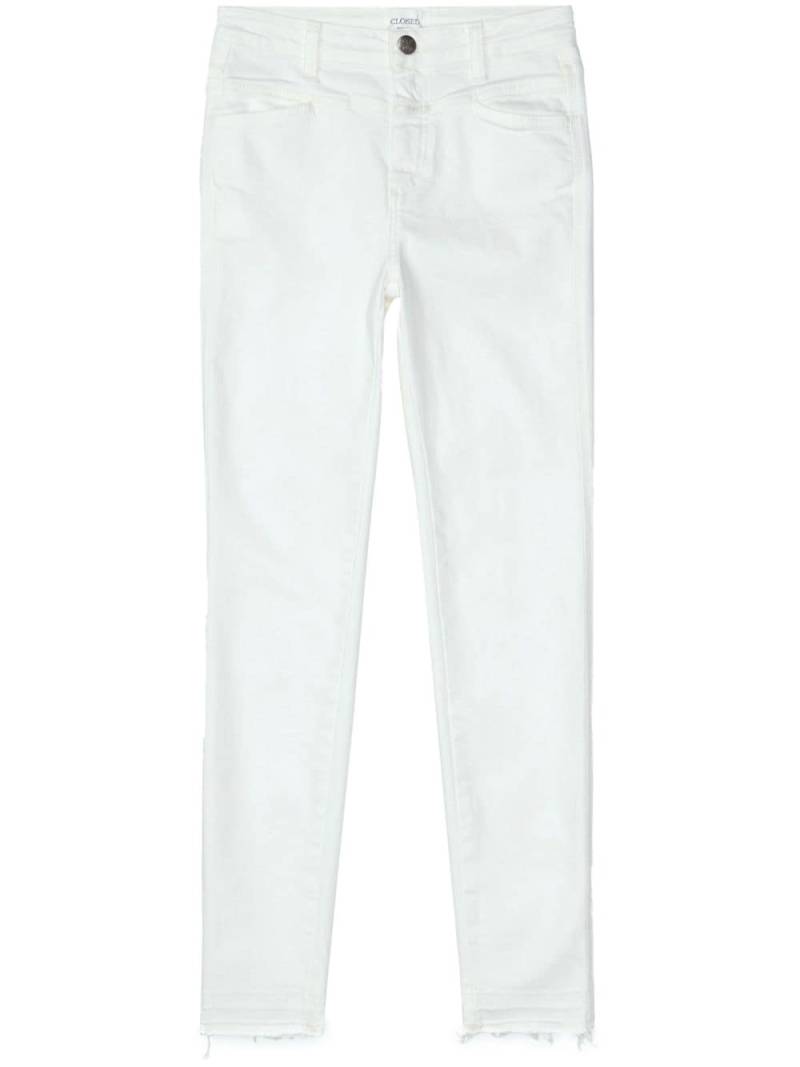 Closed Pusher skinny-cut jeans - White von Closed