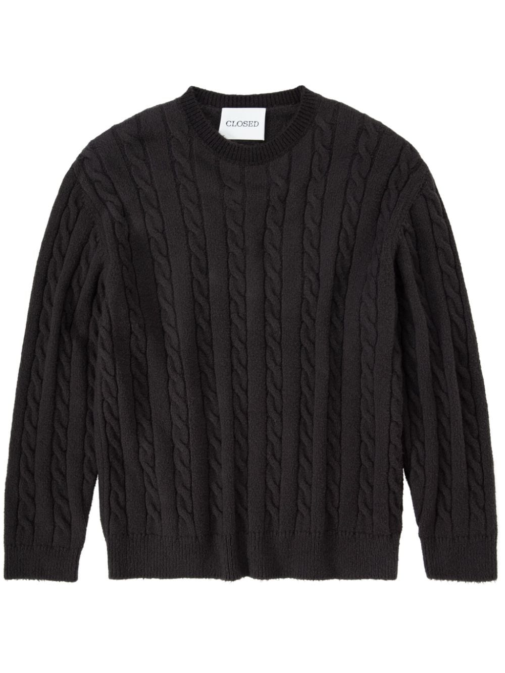 Closed cable-knit jumper - Black von Closed