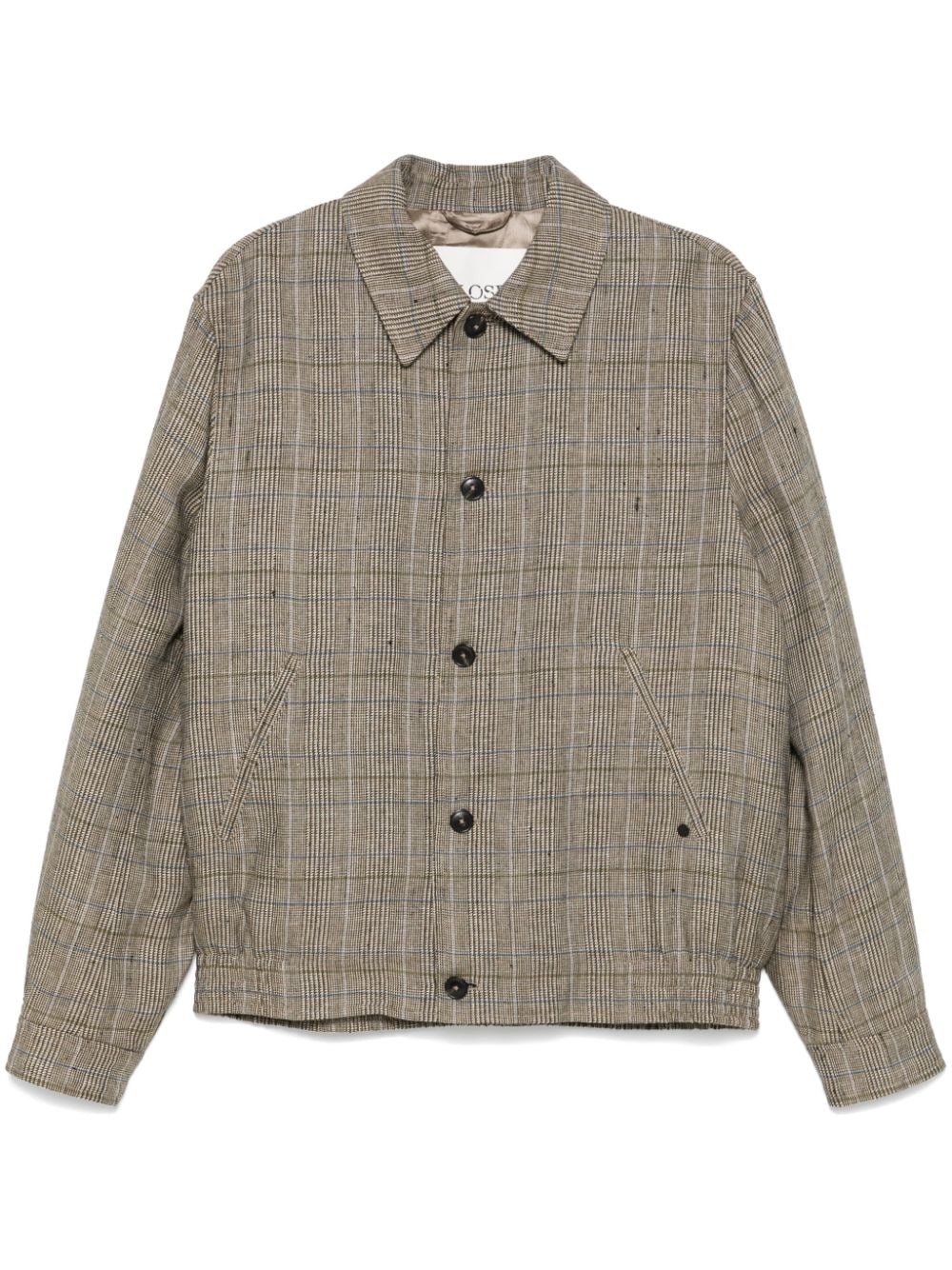 Closed checked shirt jacket - Brown von Closed