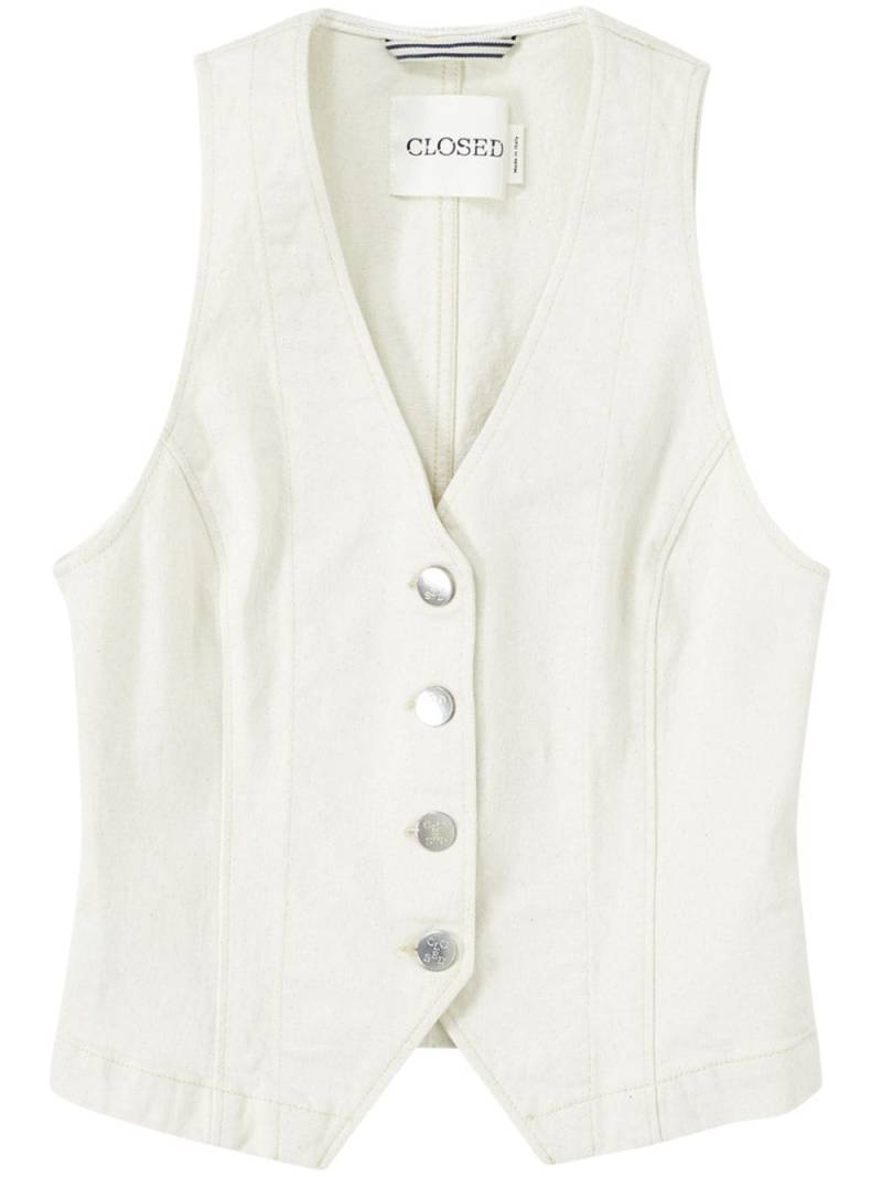 Closed denim waistcoat - Neutrals von Closed