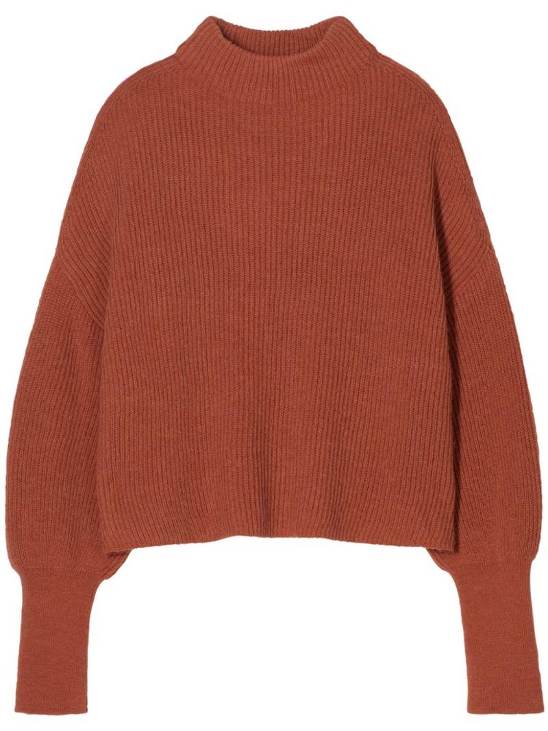 Closed funnel-neck knitted jumper - Orange von Closed