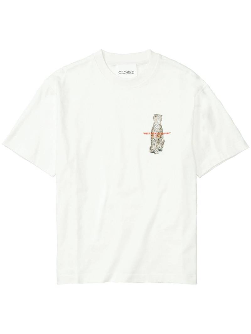 Closed graphic-print cotton T-shirt - White von Closed