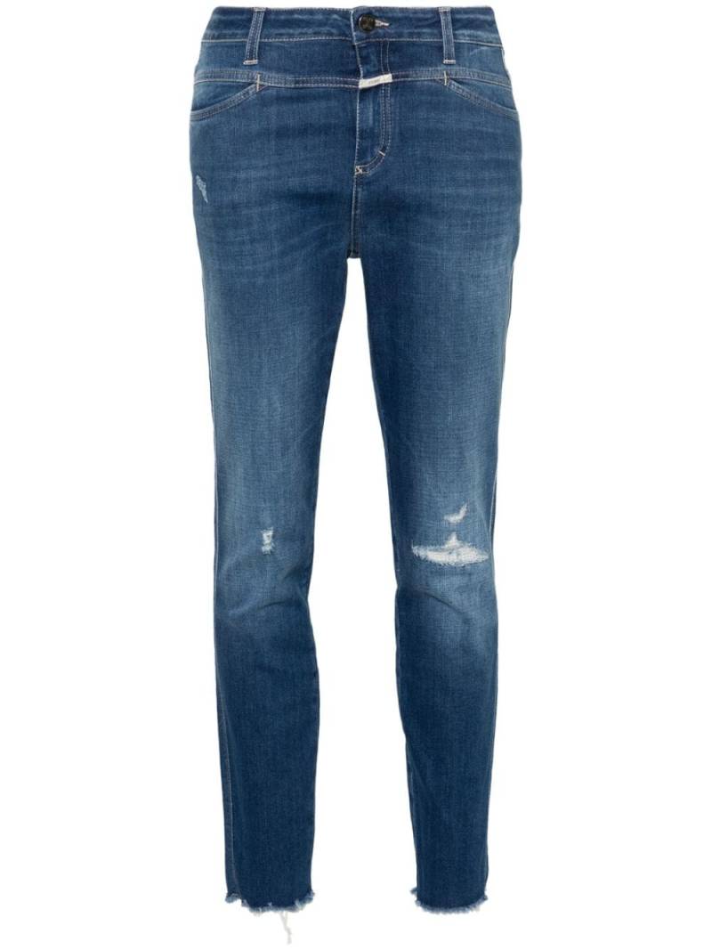 Closed high-rise cropped skinny jeans - Blue von Closed