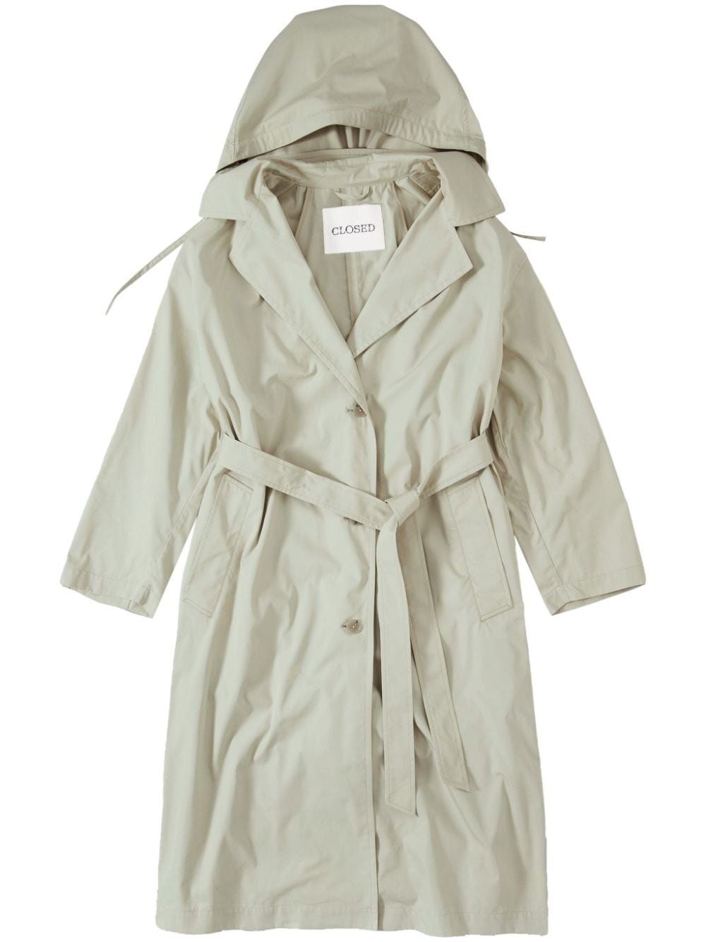 Closed hooded belted trench coat - Neutrals von Closed