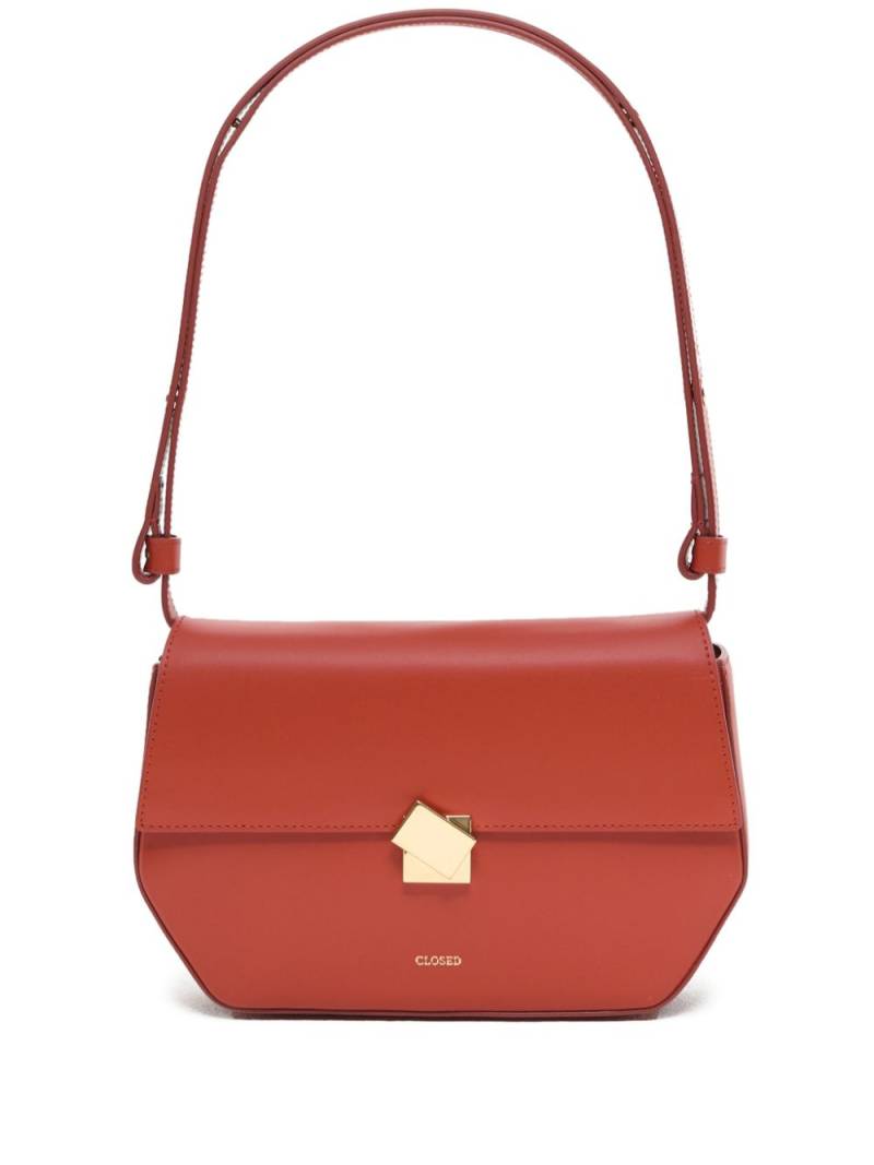 Closed leather shoulder bag - Red von Closed