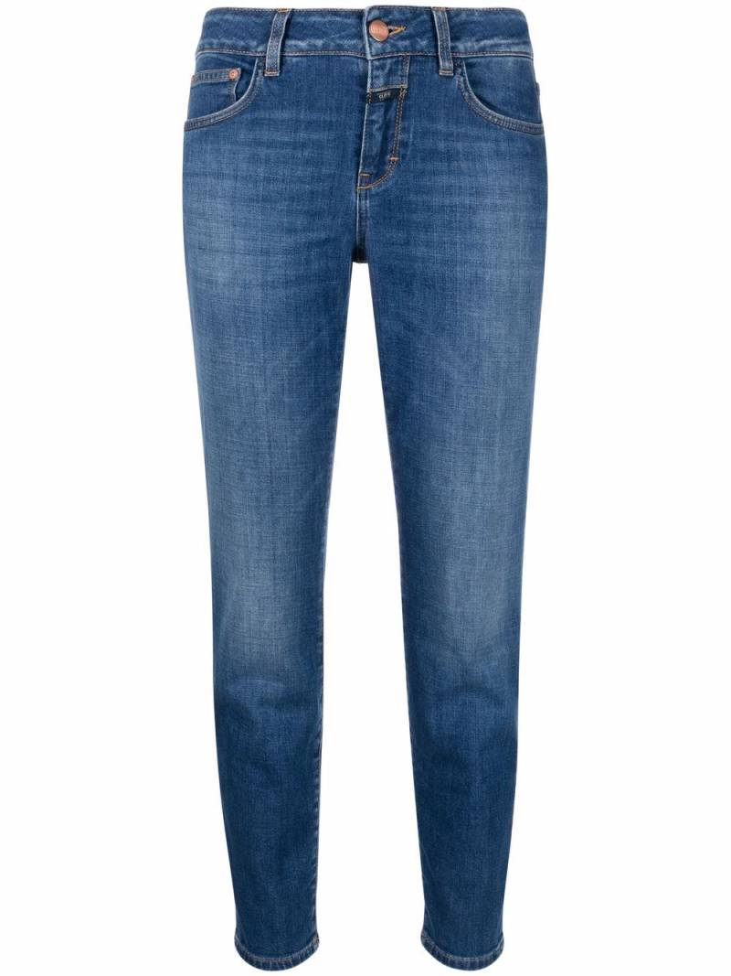 Closed low-rise slim-cut cropped jeans - Blue von Closed