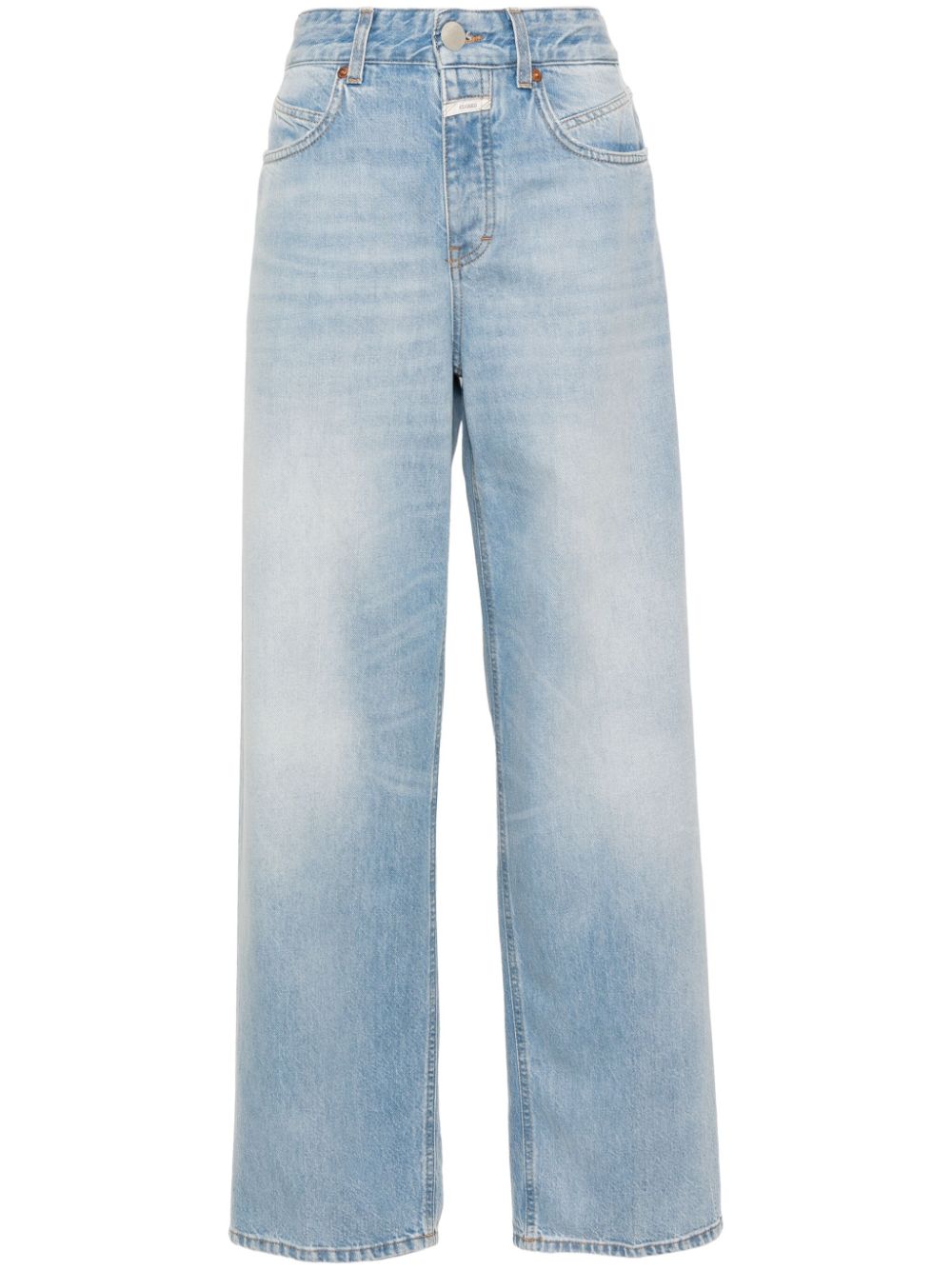 Closed mid-rise wide-leg jeans - Blue von Closed