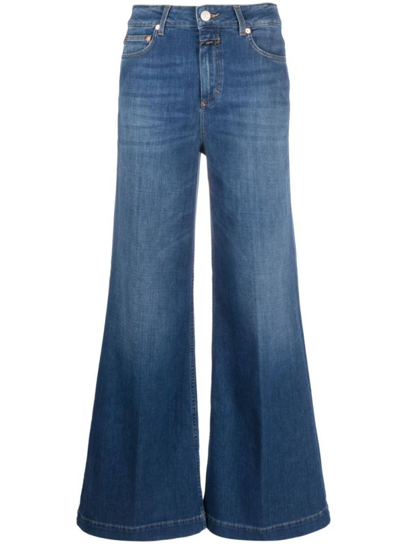 Closed mid-rise wide-leg jeans - Blue von Closed