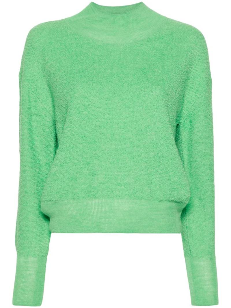 Closed mock-neck fine-knit jumper - Green von Closed