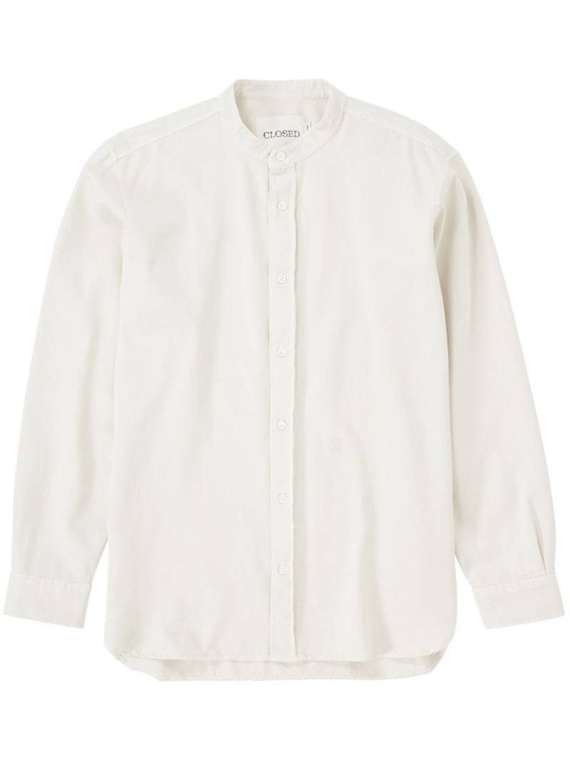 Closed stand-collar cotton shirt - Neutrals von Closed