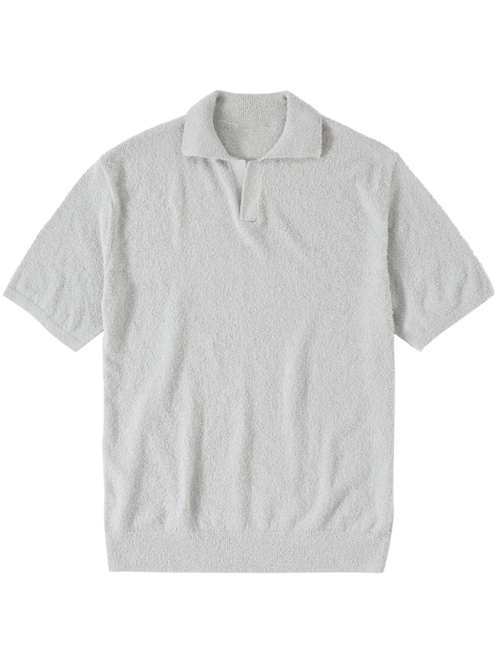 Closed textured-knit polo shirt - Grey von Closed