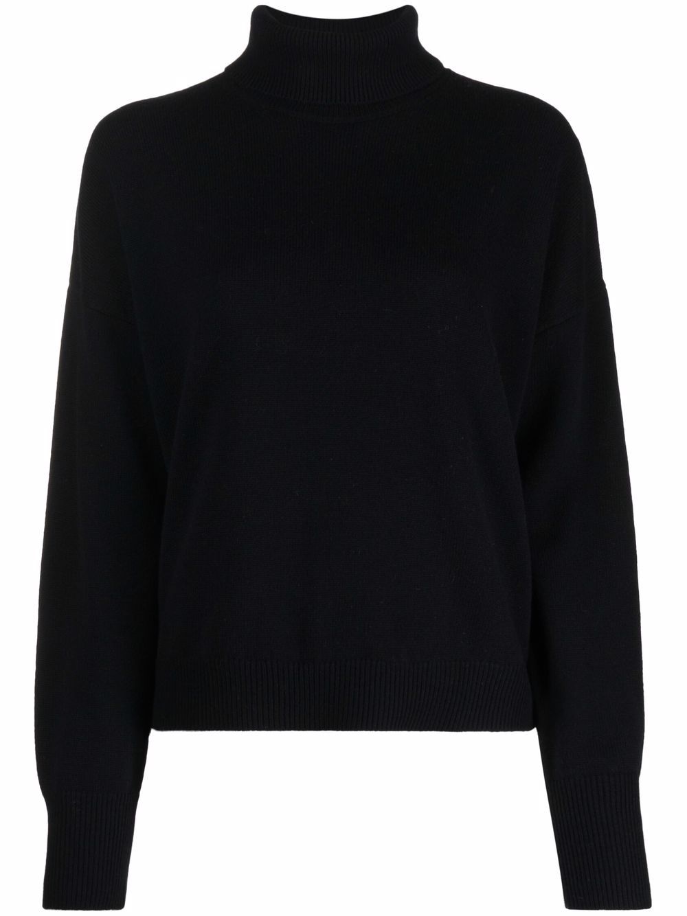 Closed wool-cashmere roll neck jumper - Black von Closed