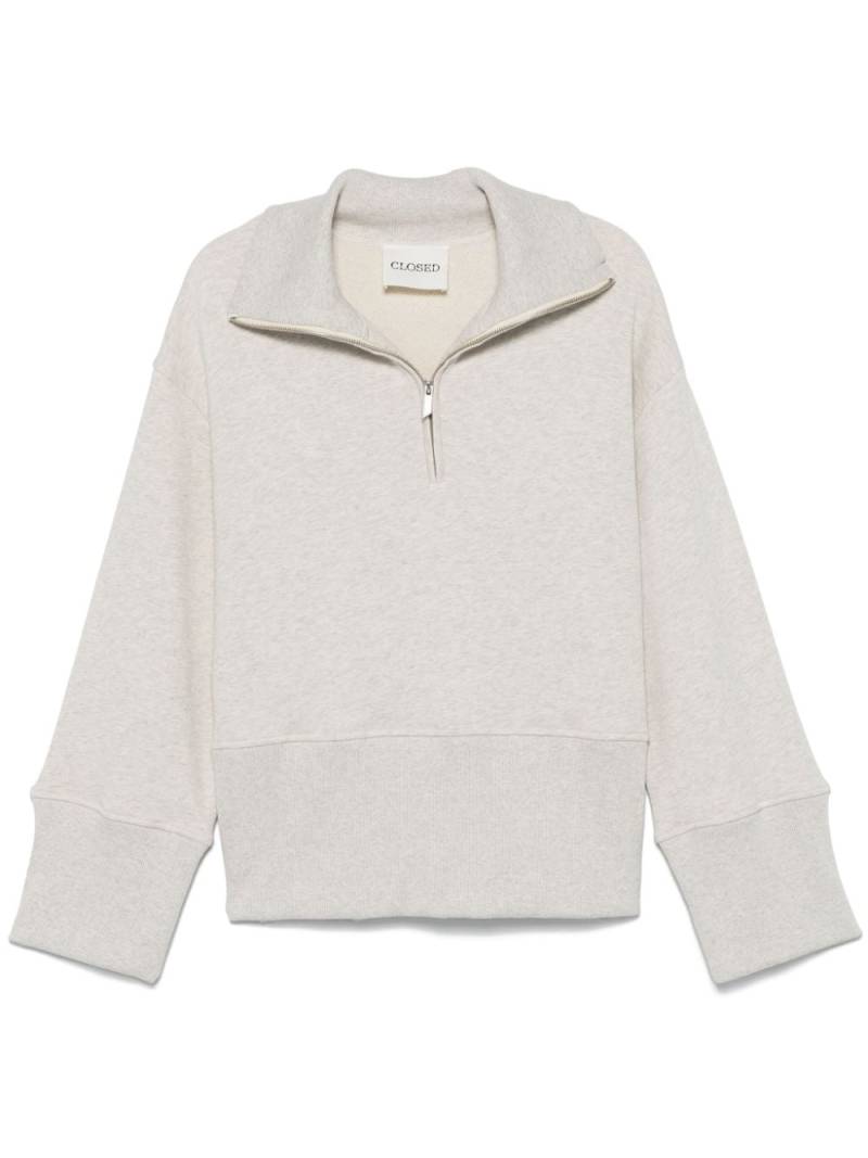 Closed zip-up sweatshirt - Neutrals von Closed