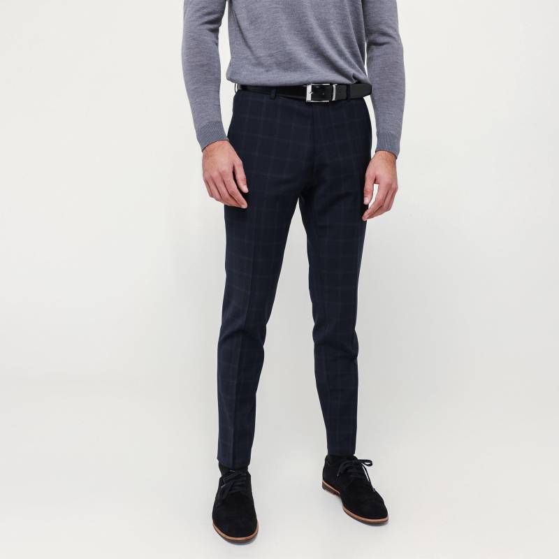 Anzughose, Modern Fit Herren Marine 54 von Club of Gents