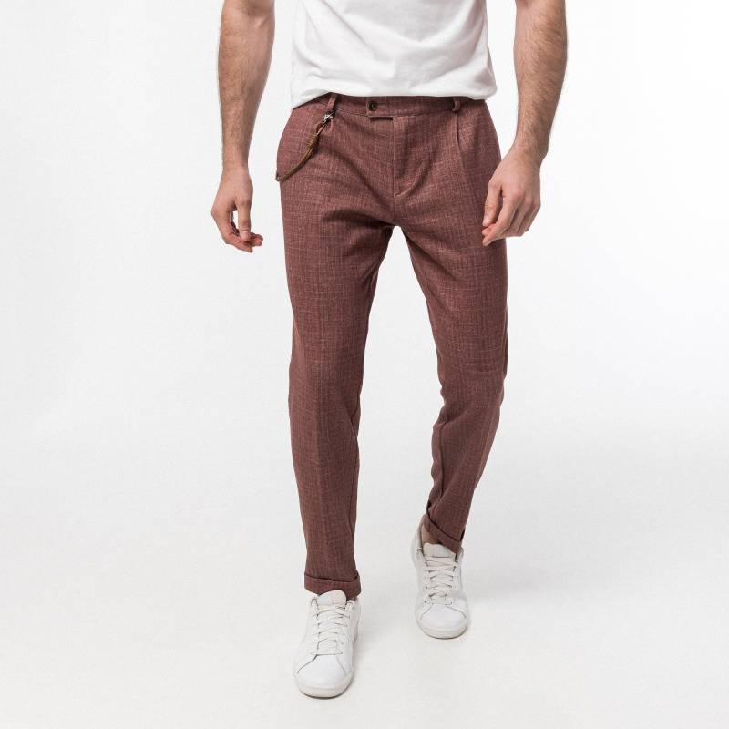 Anzughose, Modern Fit Herren Rot 56 von Club of Gents