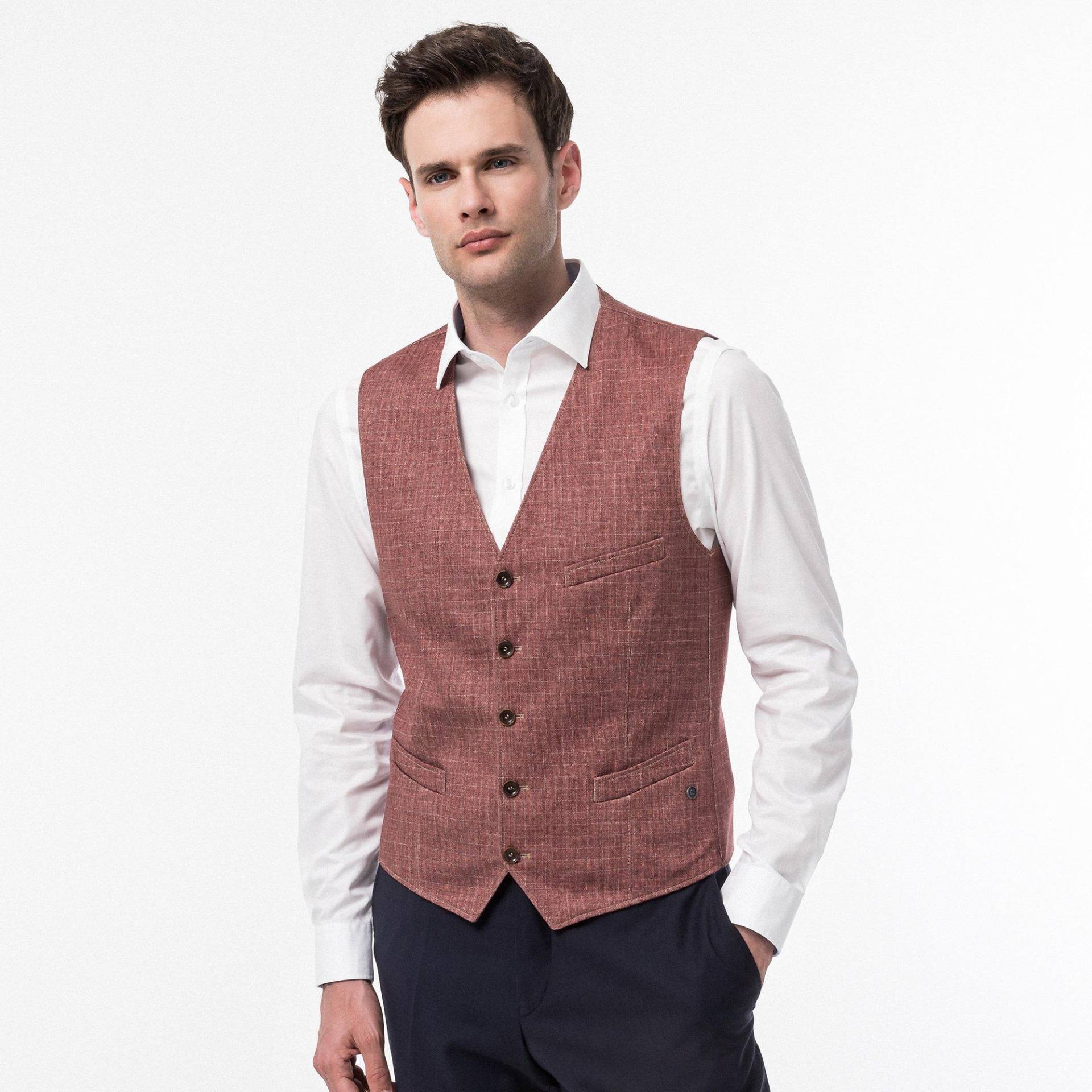 Gilet Herren Rot 50 von Club of Gents