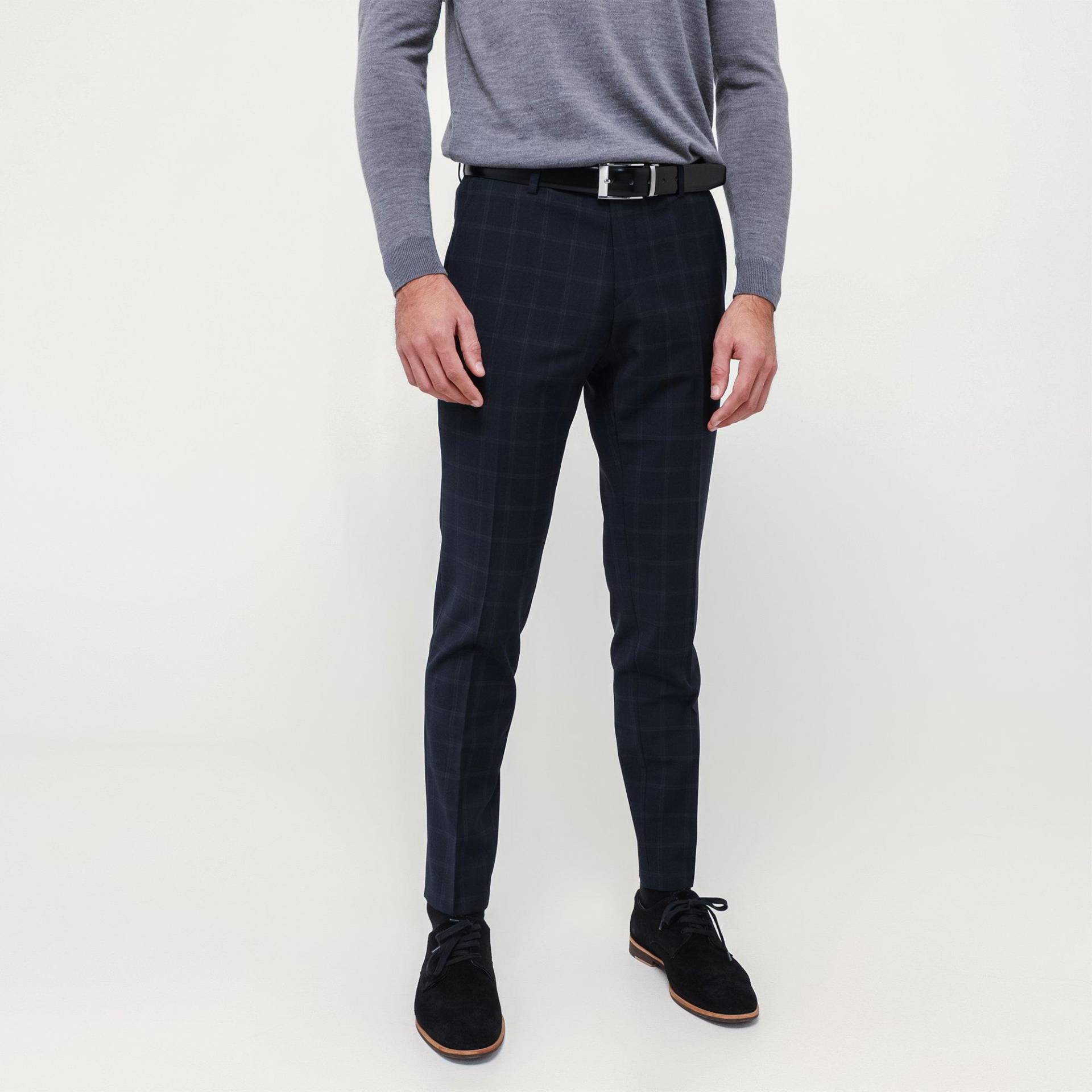 Anzughose, Modern Fit Herren Marine 56 von Club of Gents