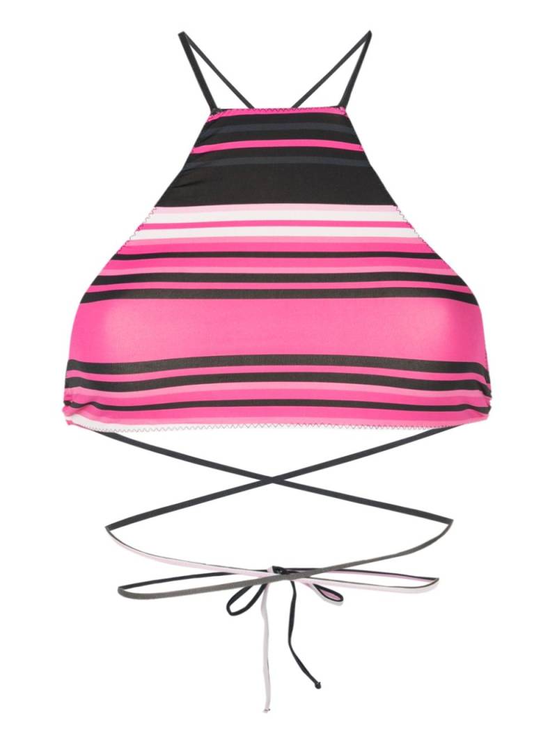 Clube Bossa Chung stripe-print bikini top - Multicolour von Clube Bossa