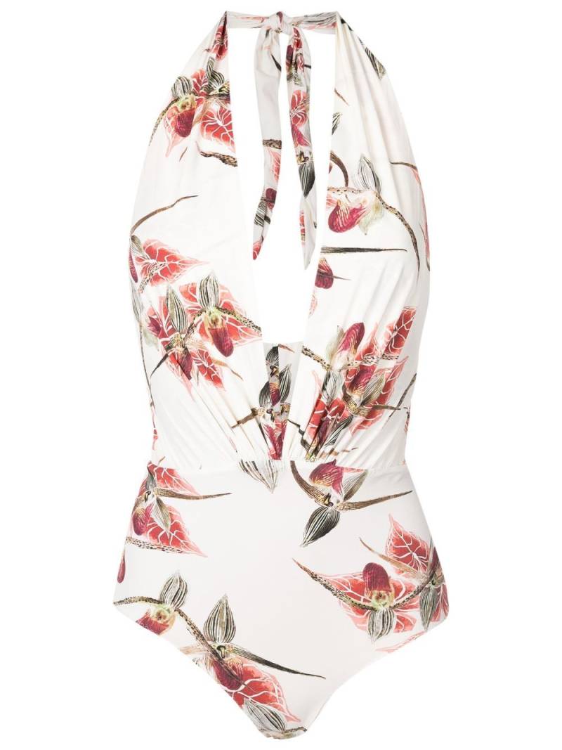 Clube Bossa Deneuve floral-print swimsuit - Neutrals von Clube Bossa