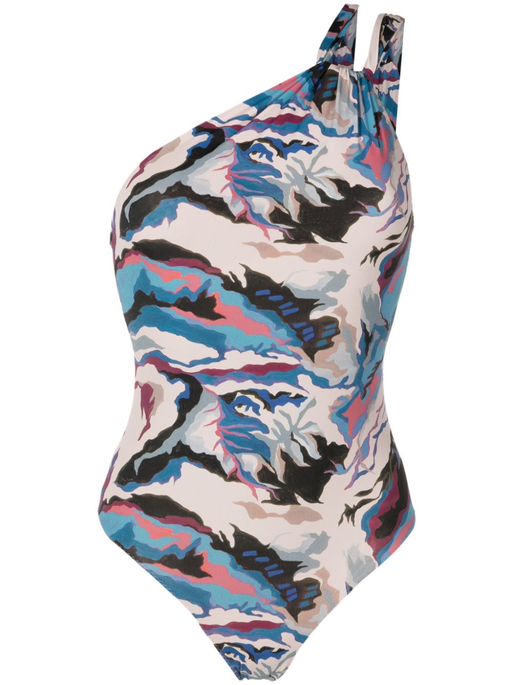 Clube Bossa Draper one-shoulder swimsuit - Multicolour von Clube Bossa