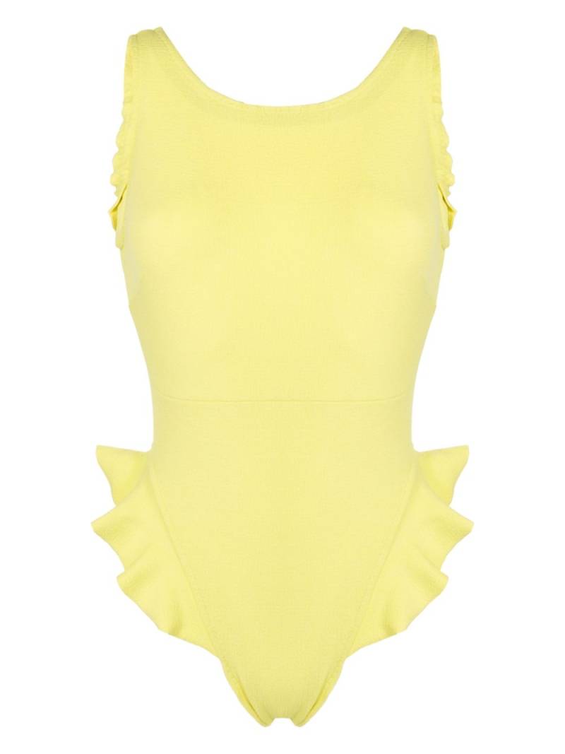 Clube Bossa Goya ruffled swimsuit - Yellow von Clube Bossa