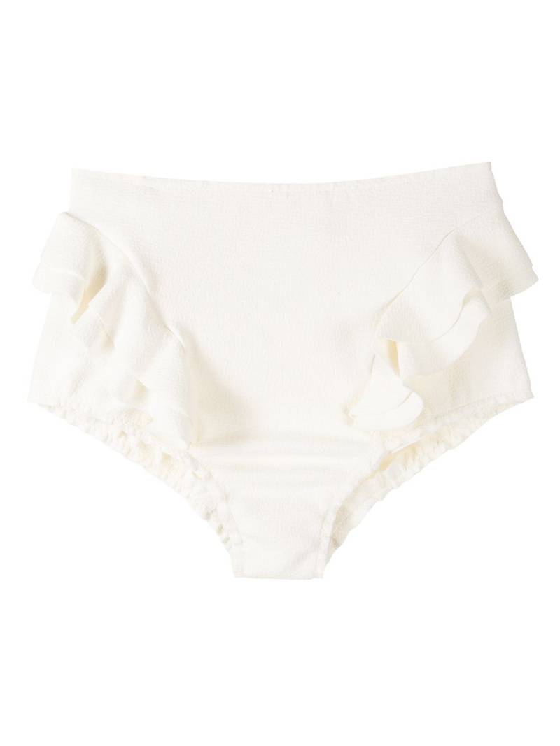 Clube Bossa Hopi high rise bikini bottoms - White von Clube Bossa