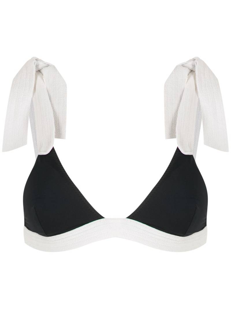 Clube Bossa Loretta two-tone bikini top - Black von Clube Bossa