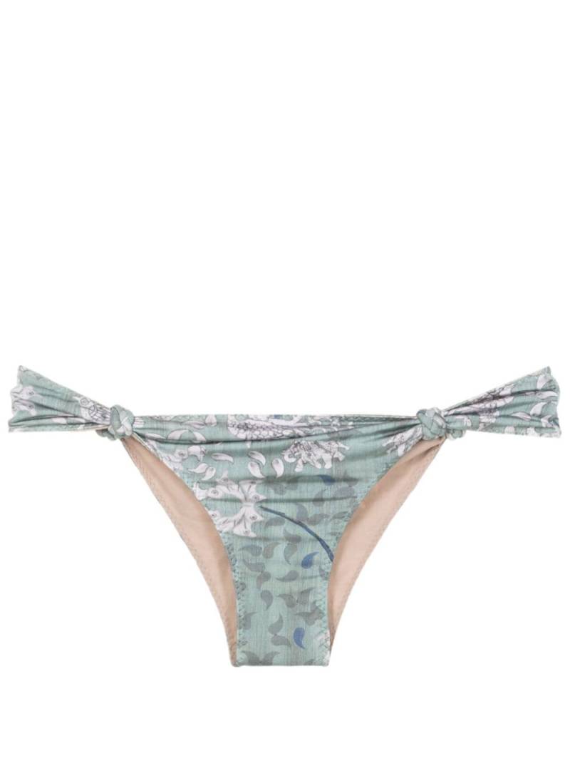 Clube Bossa Rings graphic-print bikini bottoms - Blue von Clube Bossa