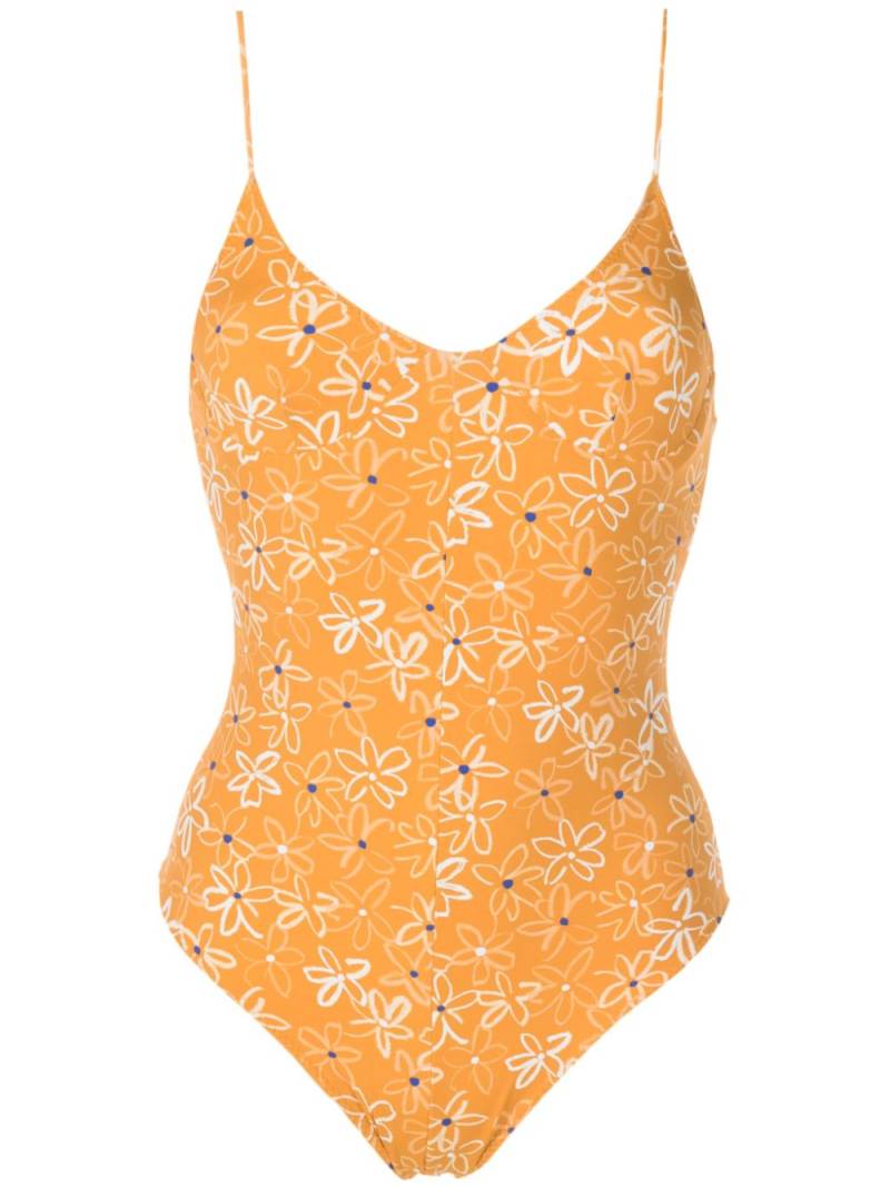 Clube Bossa Rossina floral-print swimsuit - Yellow von Clube Bossa