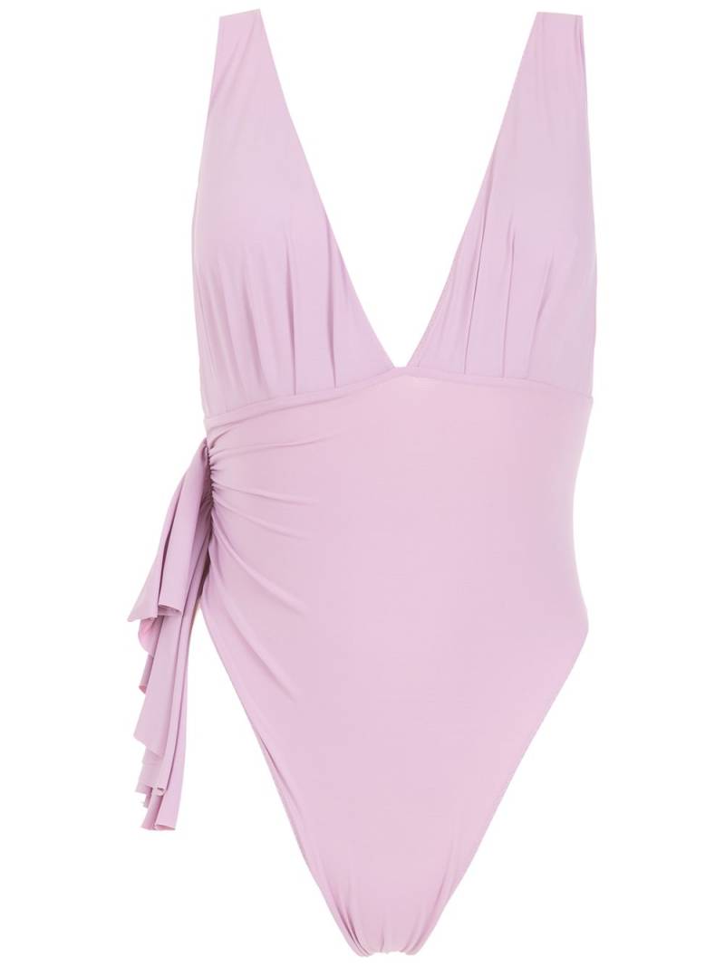 Clube Bossa Unika high-leg swimsuit - Purple von Clube Bossa