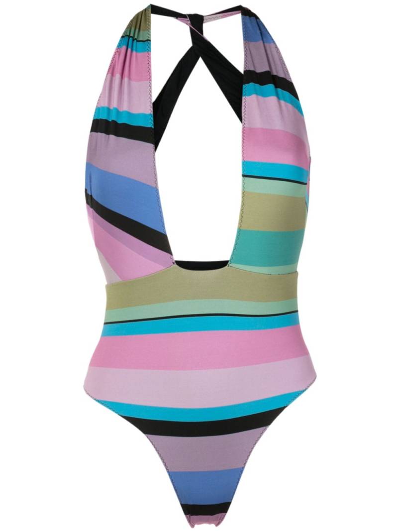 Clube Bossa Welch plunging swimsuit - Multicolour von Clube Bossa